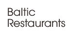 Restorānu un kafejnīcu ķēdes "Baltic restaurants" logo un saite uz mājaslapu.