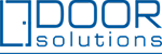 Profesionālus durvju risinājumus piedāvājoša uzņēmuma "Door solutions" logo un saite uz mājaslapu.