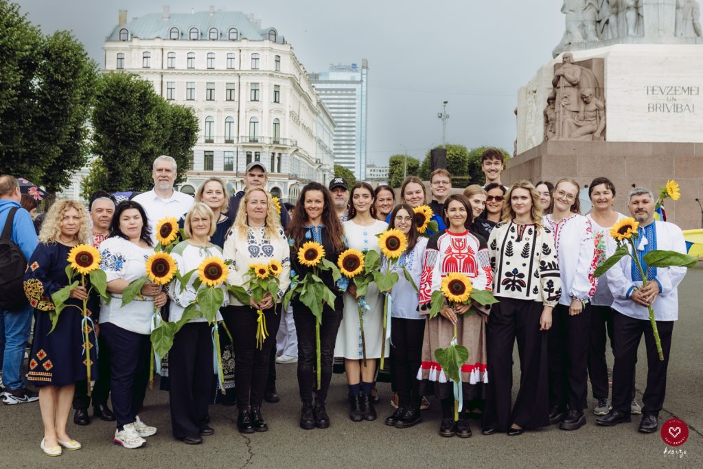 Koris pasākumā "Saulespu