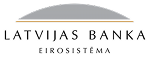 "Latvijas Bankas" Eirosistēmas logo un saite uz mājaslapu.