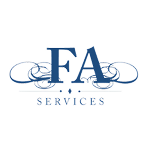 "FA services" logo.
