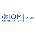 Organizācijas "International Organization for Migration Latvia" logo un saite uz mājaslapu.