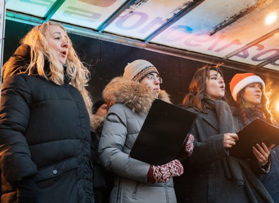 Koris pasākumā "Angāra Ziemassvētki 2025"